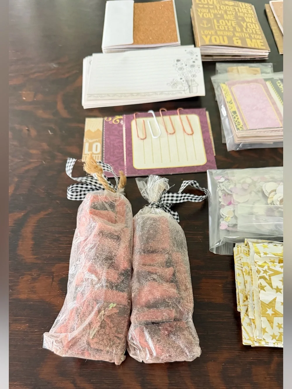 Large Stationary Bundle Journaliing Scrapbooking Mini Journals Tags Tissue Paper